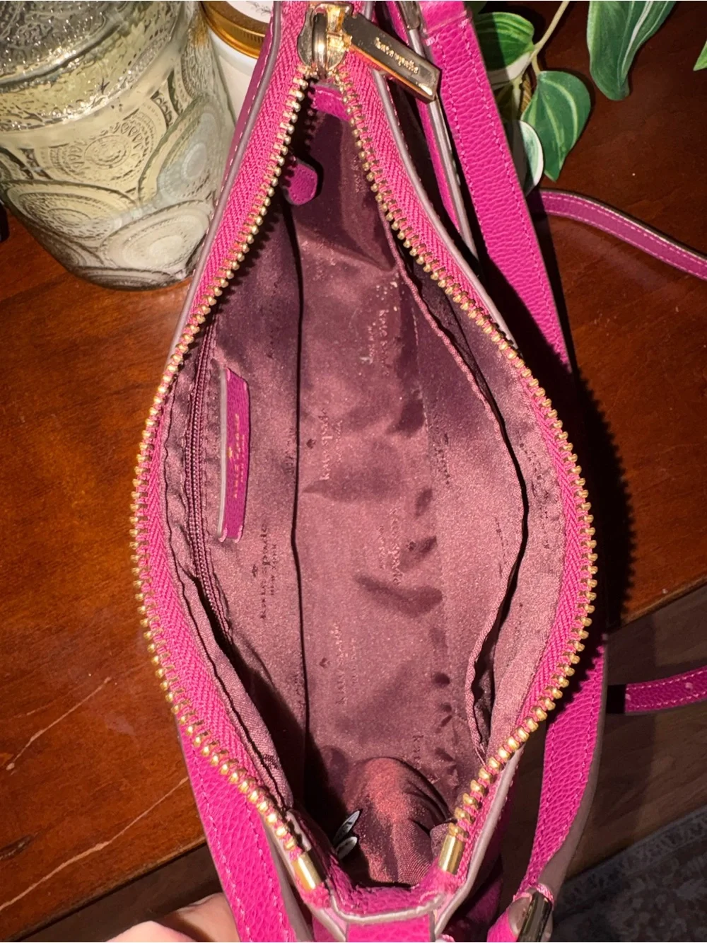 Kate Spade Kayla Shoulder Bag – Magenta Pink Leather